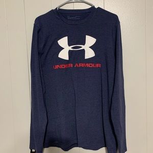 Men's Under Armour Medium Long Sleeve Navy Shirt